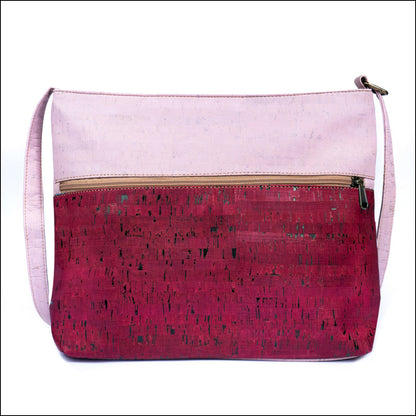 Chic Two-Tone Cork Crossbody Bag for Women BAGP-014