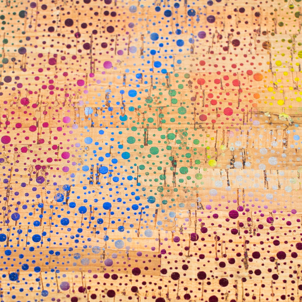 Colorful Speckled Cork Fabric  COF-465