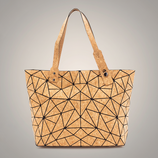 Geometric Cork Tote  BAG-2025