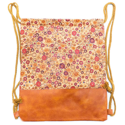 BUY 1 GET 1 FREE: Cork Gym sack Various patterns backpack BAGD-406