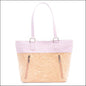 Cork with Color Charcoal style zipper women handbag BAGP-116
