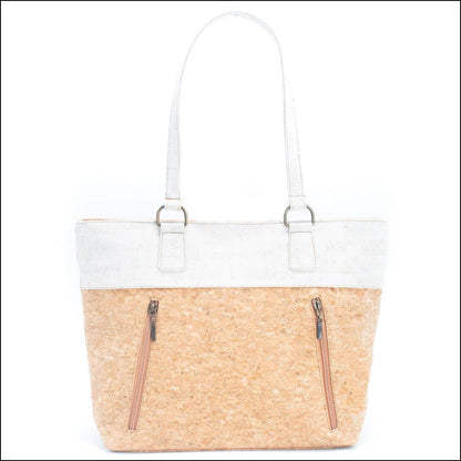 Cork with Color Charcoal style zipper women handbag BAGP-116