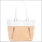 Cork with Color Charcoal style zipper women handbag BAGP-116