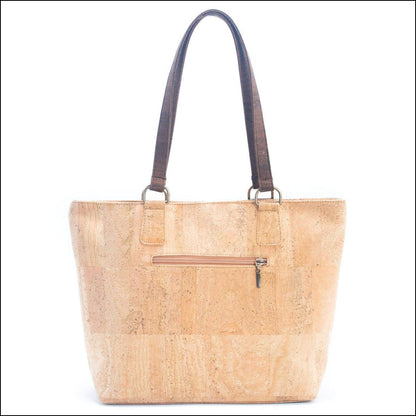 Cork with Color Charcoal style zipper women handbag BAGP-116