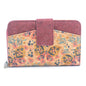 Cork Women's Rose&Plant Card Holder Mini-Flap Printed Wallet –BAG-2245