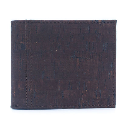 Black and Brown cork slim card men wallet BAG-351-BD