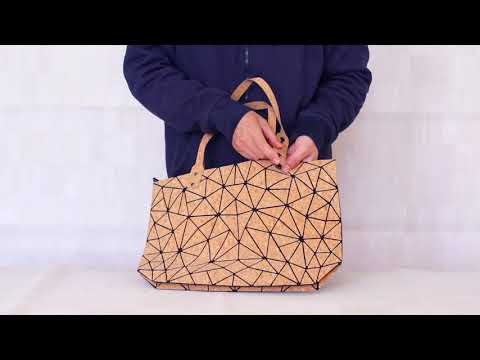 Geometric Cork Tote  BAG-2025