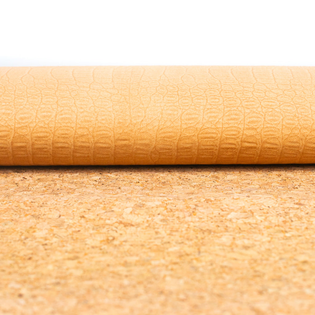 Natural Cork Fabric with Embossed Texture Effect COF-479