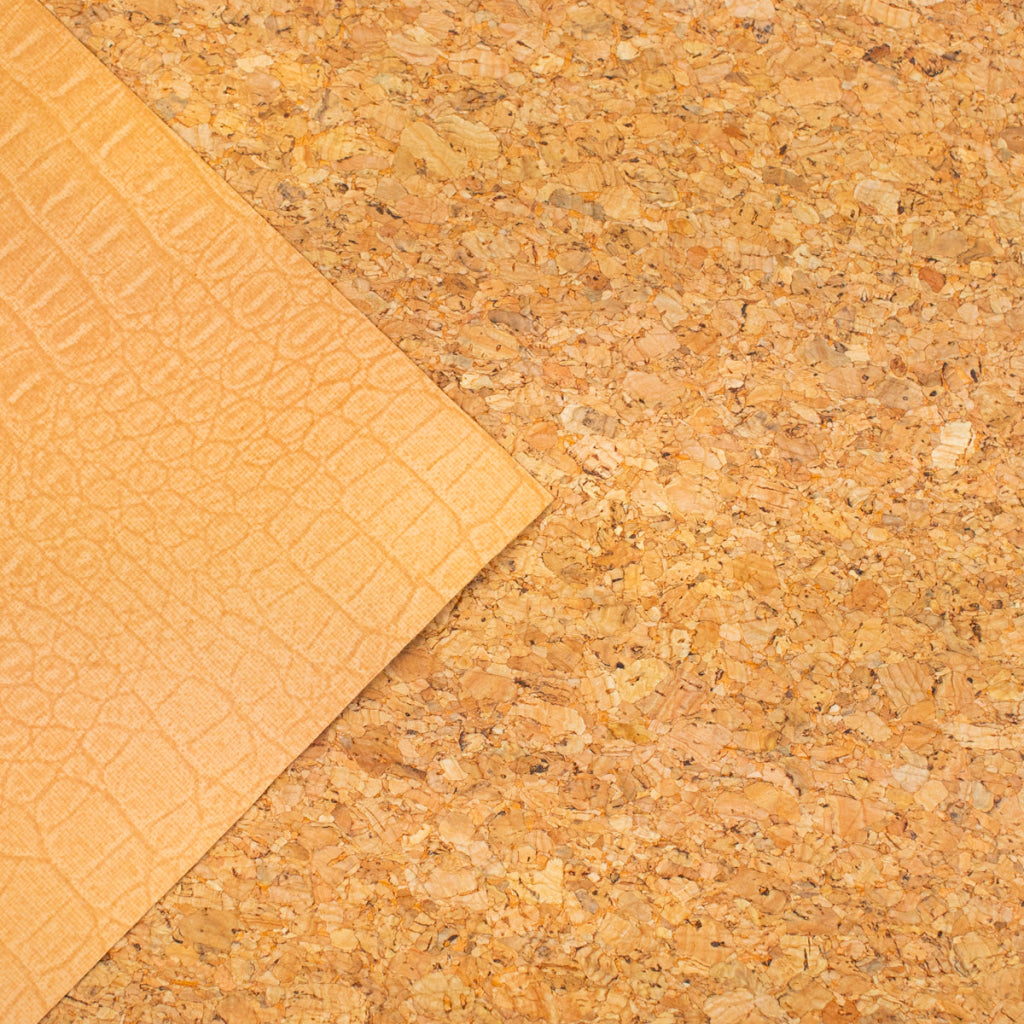 Natural Cork Fabric with Embossed Texture Effect COF-479