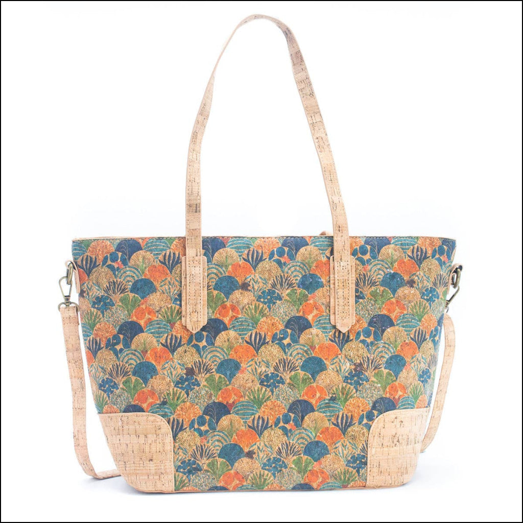 Natural Cork with summer Design: Women's Tote Bag BAGF-022