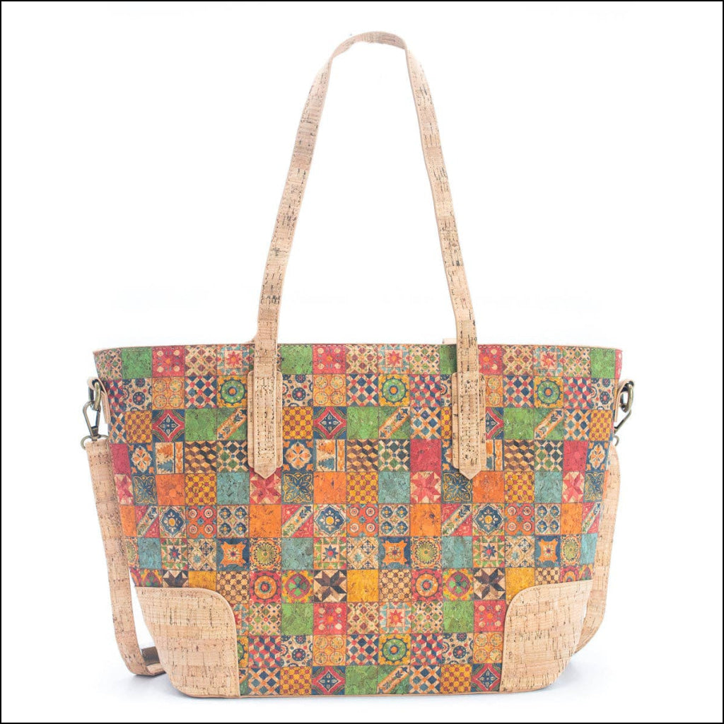 Natural Cork with summer Design: Women's Tote Bag BAGF-022