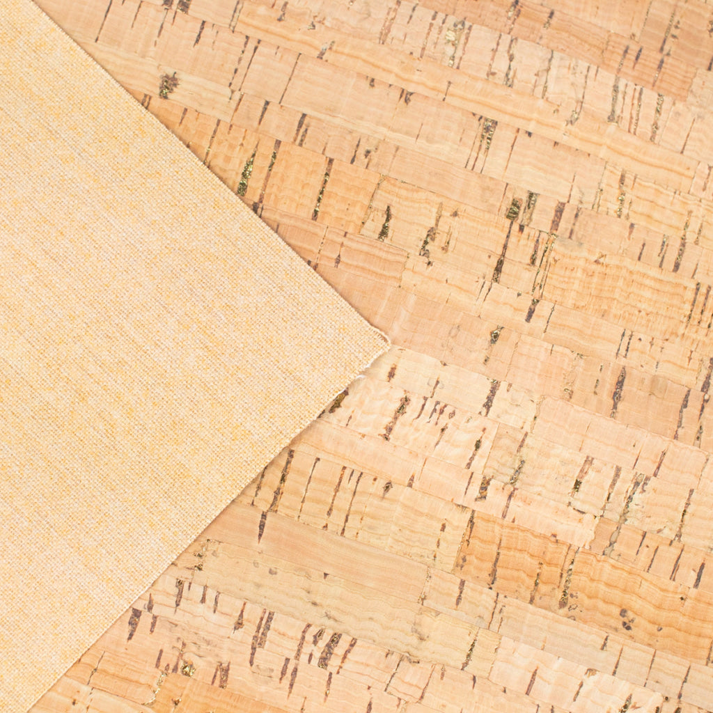 Rustic Cork Fabric with Gold Flecks COF-468