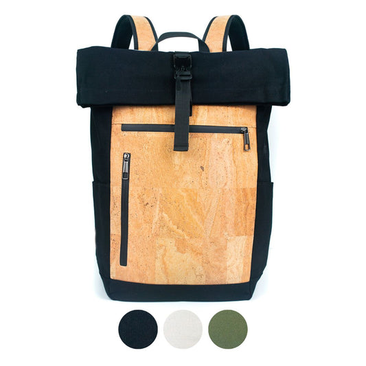 Men's Cork and Canvas Fusion Laptop Commuter Backpack BAG-2286