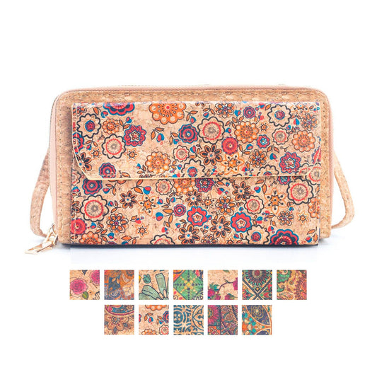 Front Pocket Cork Crossbody Wallet Mobile Phone Bag BAGD-261