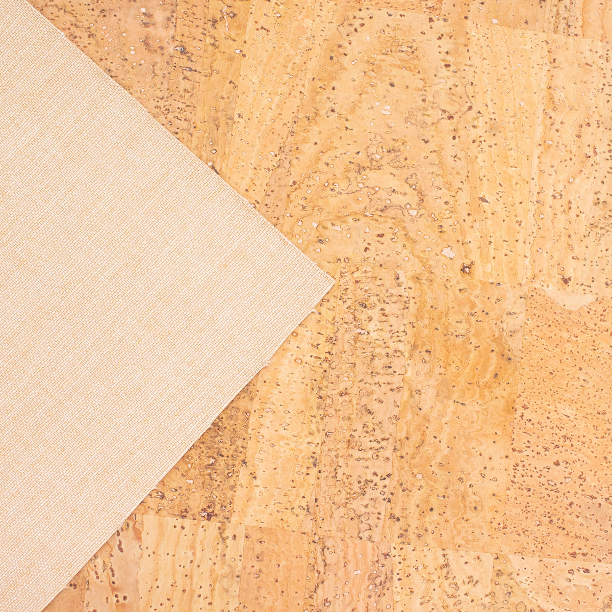 Premium Solid Natural Cork Fabric COF-460