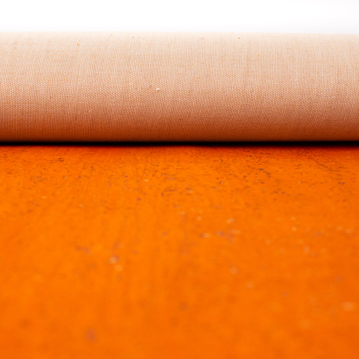 Premium Solid Orange Cork Fabric COF-126