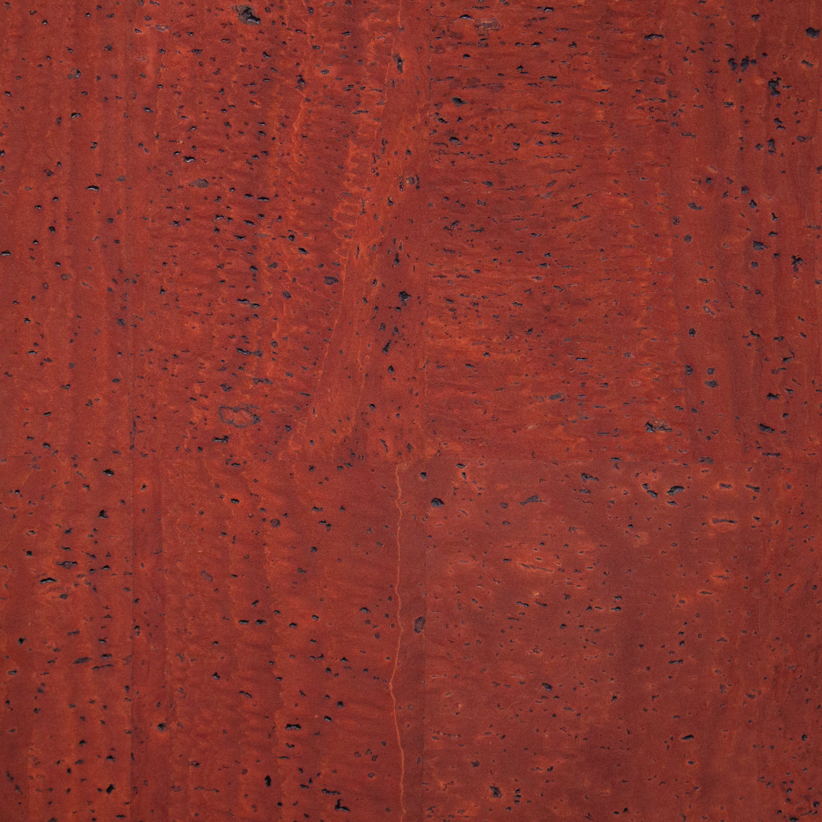 Premium Solid Scarlett Red Cork Fabric COF-155