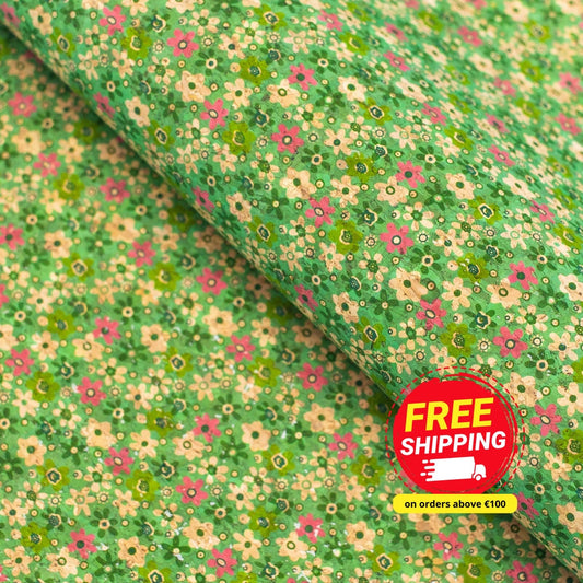 Garden Floral, Cork Fabric COF-347-A