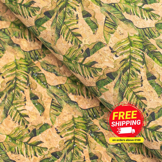Plantain Tree, Cork Fabric- COF-140-A