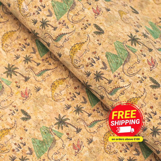 Treasure Island,Dinosaur Cork Fabric COF-420-A