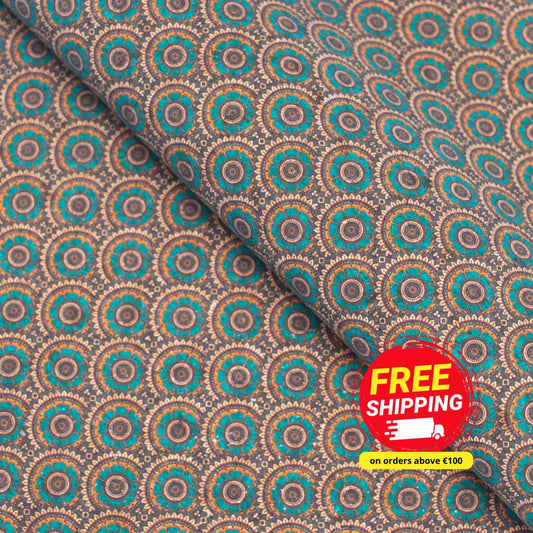 Wave Pattern Cork Fabric COF-426-B
