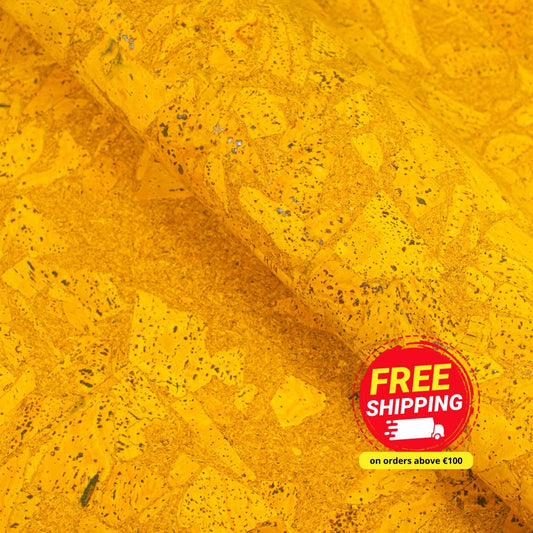 Yellow Cork Golden Sunshine Cork Fabric  COF-492